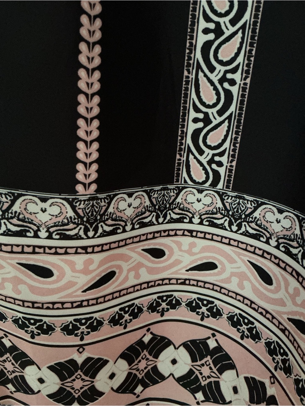 Jealous Tomato Black and Pink Patterned A-Line Skirt - Picture 3 of 8